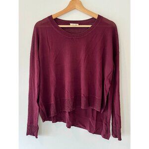 Aritzia Wilfred Crimson Crewneck Shirt